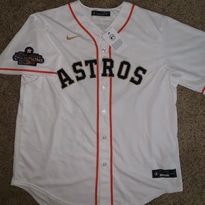 Houston Astros Cristian Javier Gold Program World Series Champions Jersey